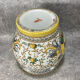 Pot/Cachepot. Italian Renaissance Majolica ceramic. Asiatic style
