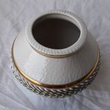 Signed stoneware vase
