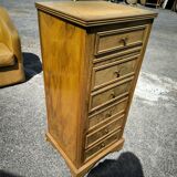 Small 4-sided Louis XVI style walnut cabinet