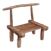 Tabouret ancien en bois. Art africain Baoulé de Côte d'Ivoire