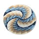 Round vintage carpet 135cm