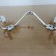Pair of chrome metal pads 70s