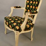 Paire de fauteuils cabriolet style Louis XV