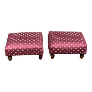 2 tabourets repose-pieds