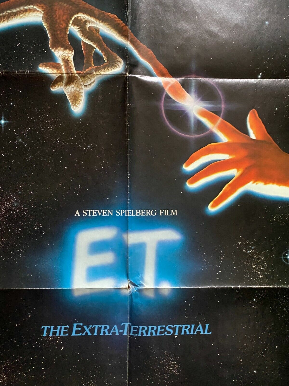Original movie poster U.S. "E.T. the Extra-Terrestrial" Steven Spielberg 69x104cm 1982