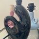 Trio of vintage ceramic lamp bases