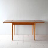 Scandinavian rectangular teak and formica table