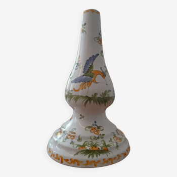 Earthenware lamp base from Moustiers