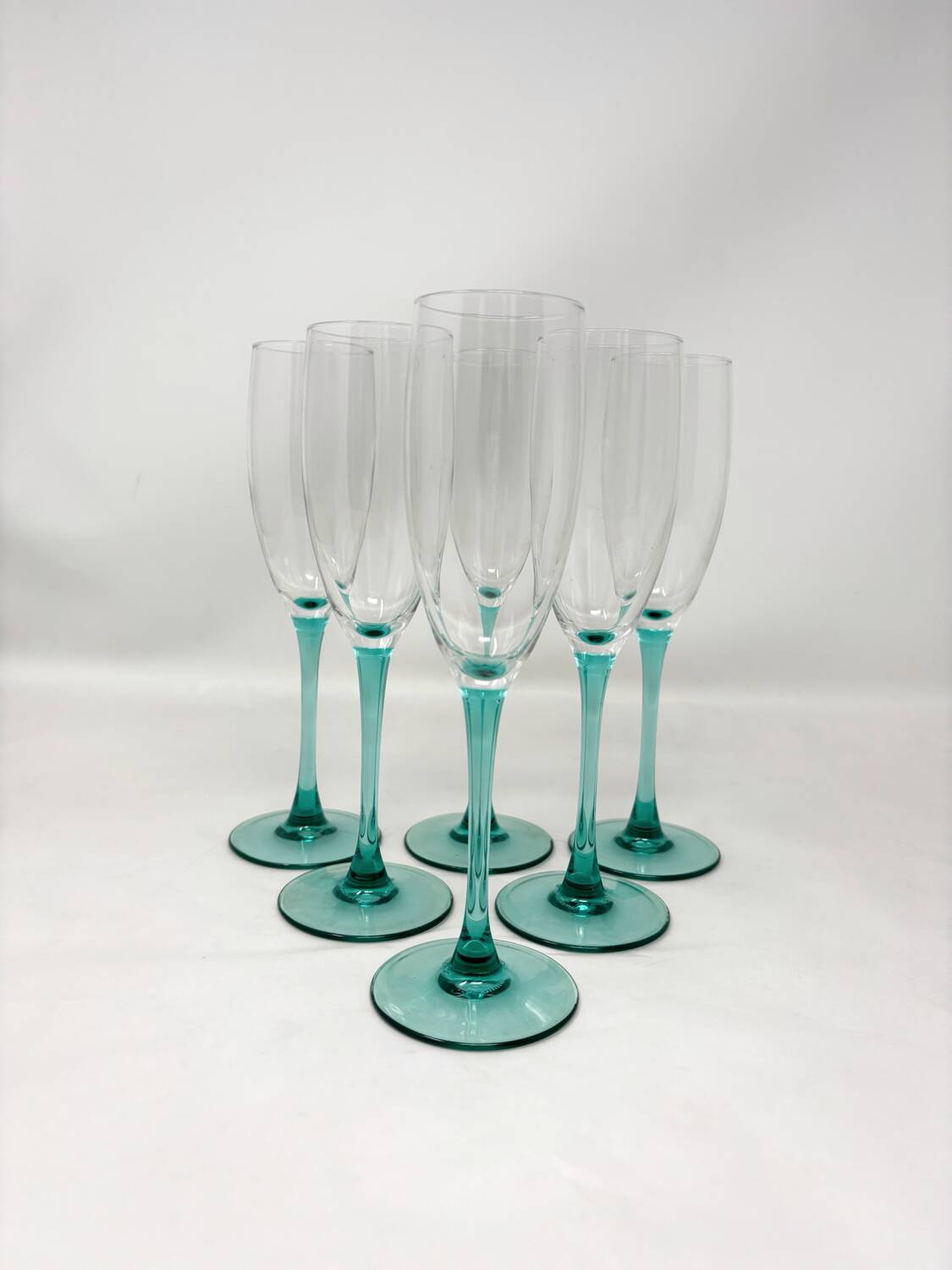 6 Luminarc champagne flutes