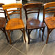Suite de 4 chaises de bistrot Baumann vintage