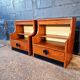 Paire de tables de chevet en palissandre, années 1960-70