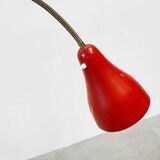 Belgian red lacquered floor lamp