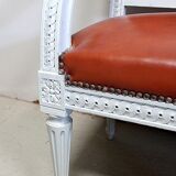 Beech children's bench, Louis XVI style, Early 20th century