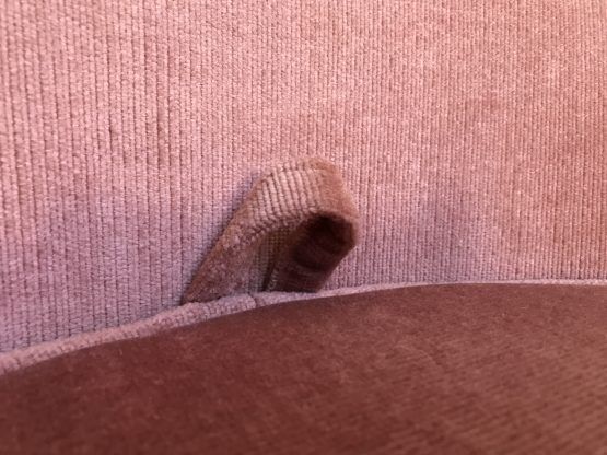 Toad style heater in original pink velvet with trunk