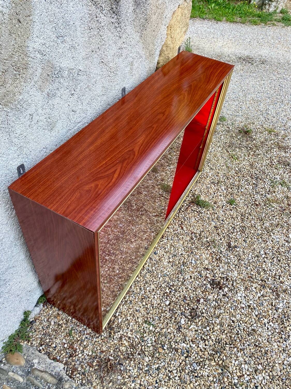 Large vintage 70s display case