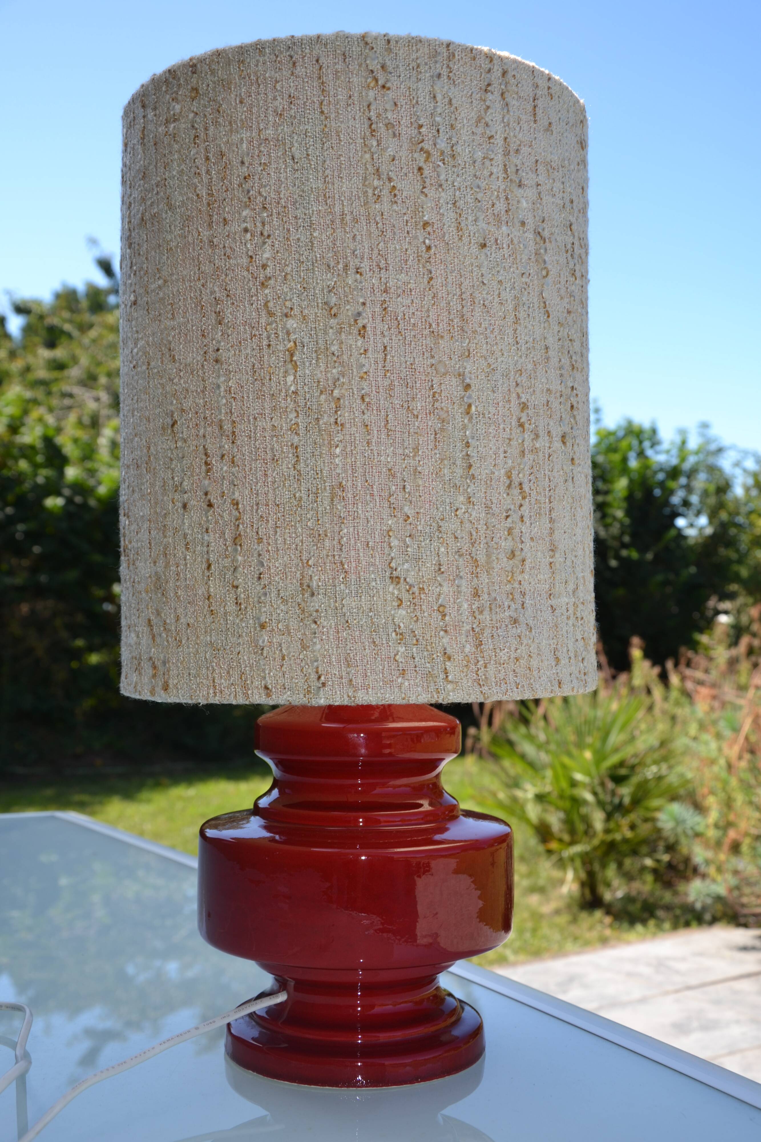 70s lamp with redone lampshade
