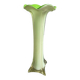 Vase soliflore en opaline vert pomme vintage