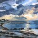 Tableau bord de mer Bretagne Peinture huile sur toile