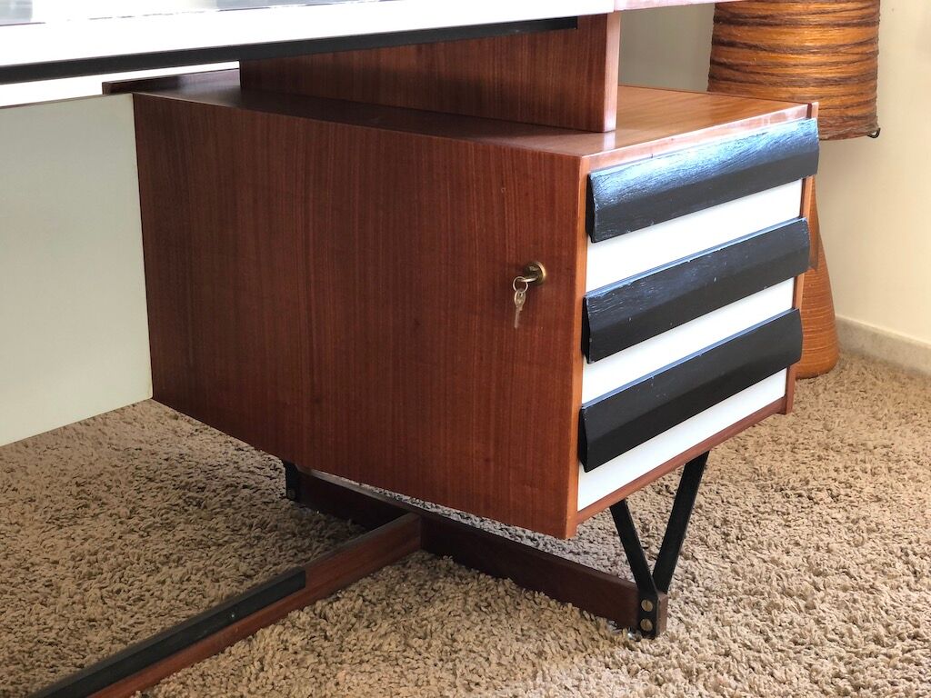 Mahogany desk Ico Parisi - Edition M.I.M. - 1950