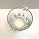 Old Bucket Ice Pot Ice Cubes Crystal Glass Vintage Made in Denmark Art Deco