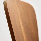 Chaise en teck avec tablette écritoire