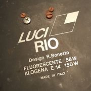 Lampadaire Rodolfo Bonetto pour Luci néon lampadaire modèle 'Rio'