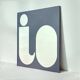 IO typographic mirror by Giuseppe Raimondi, 1970s