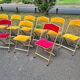 Set of 10 folding chairs Chaisor "theater chair"