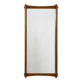 Miroir suédois en bois de teck