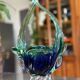 Murano: blown glass centerpiece basket