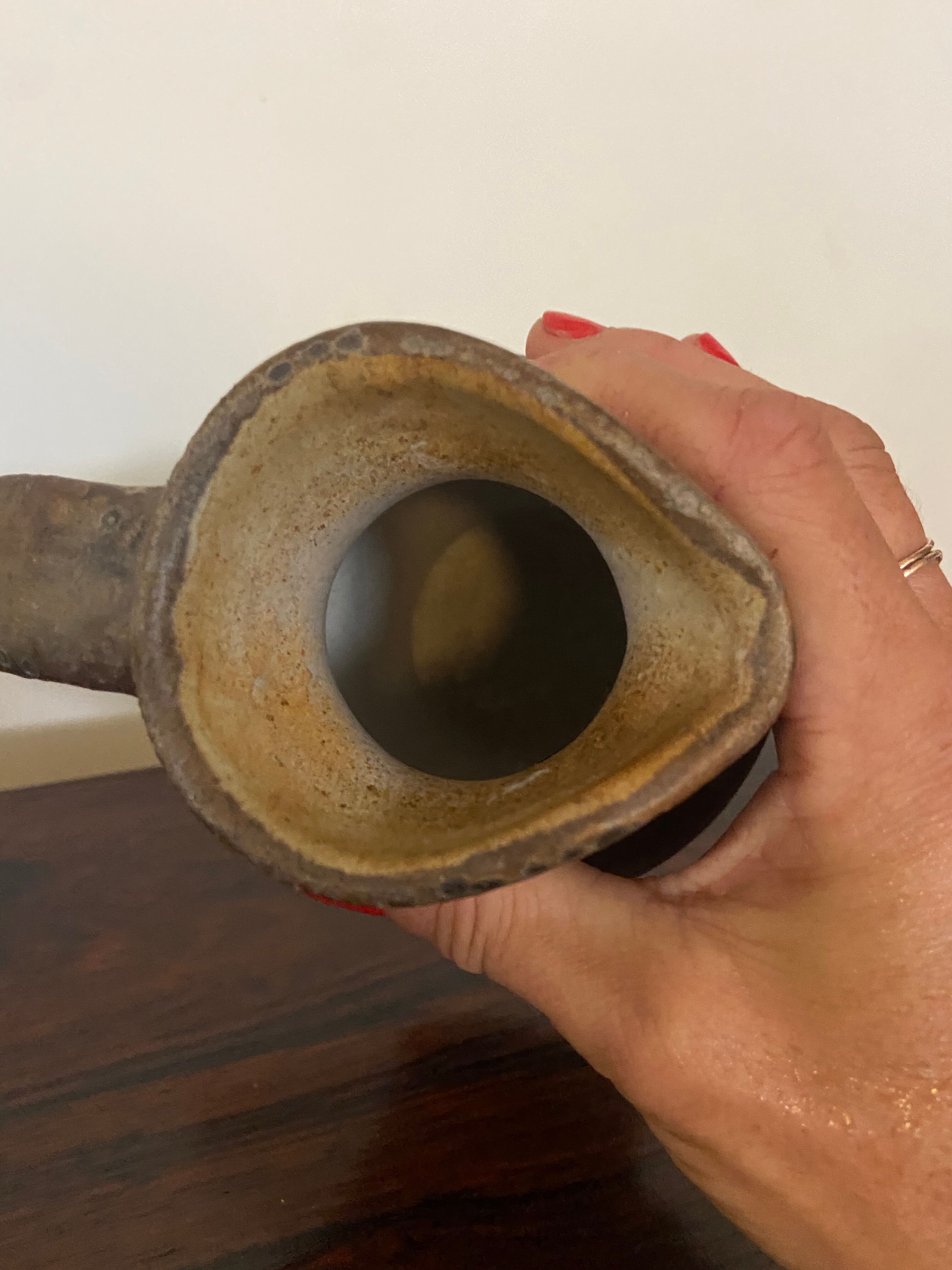 Ceramic pitcher by Agnès Escala Vallauris 60s