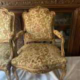 Pair of Louis XV style armchairs