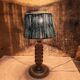 Lampe de table  en bois sculpté style Charles Dudoyout