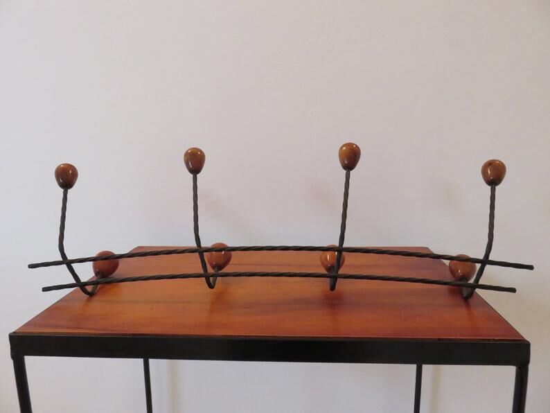 60s metal and wood mantle door