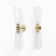 Pair of Satin Frosted Murano Glass Wall Sconces