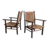 Paire de fauteuils vintage