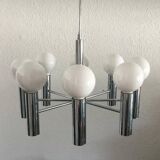 Mid-century German spatial chandelier by Hustadt Leuchten, 1960s.