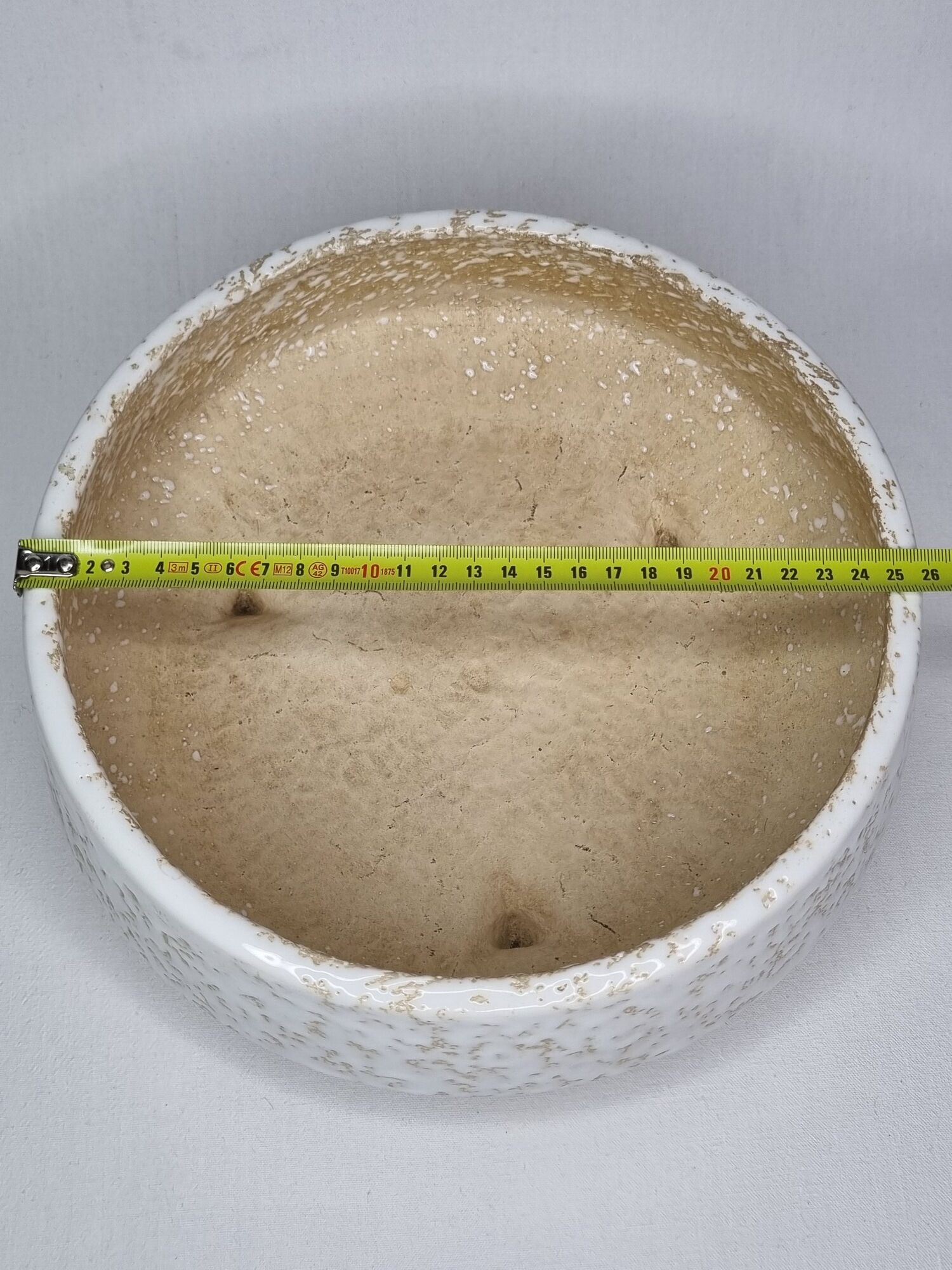 Jardinière vintage ronde tripode, Vetter, West Germany, 26 cm