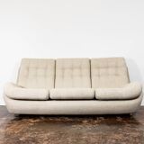 Space age 3 seater sofa Atlantis in beige boucle 1970's