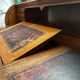 Beautiful vintage 20th-century American cylinder desk and its chair.
