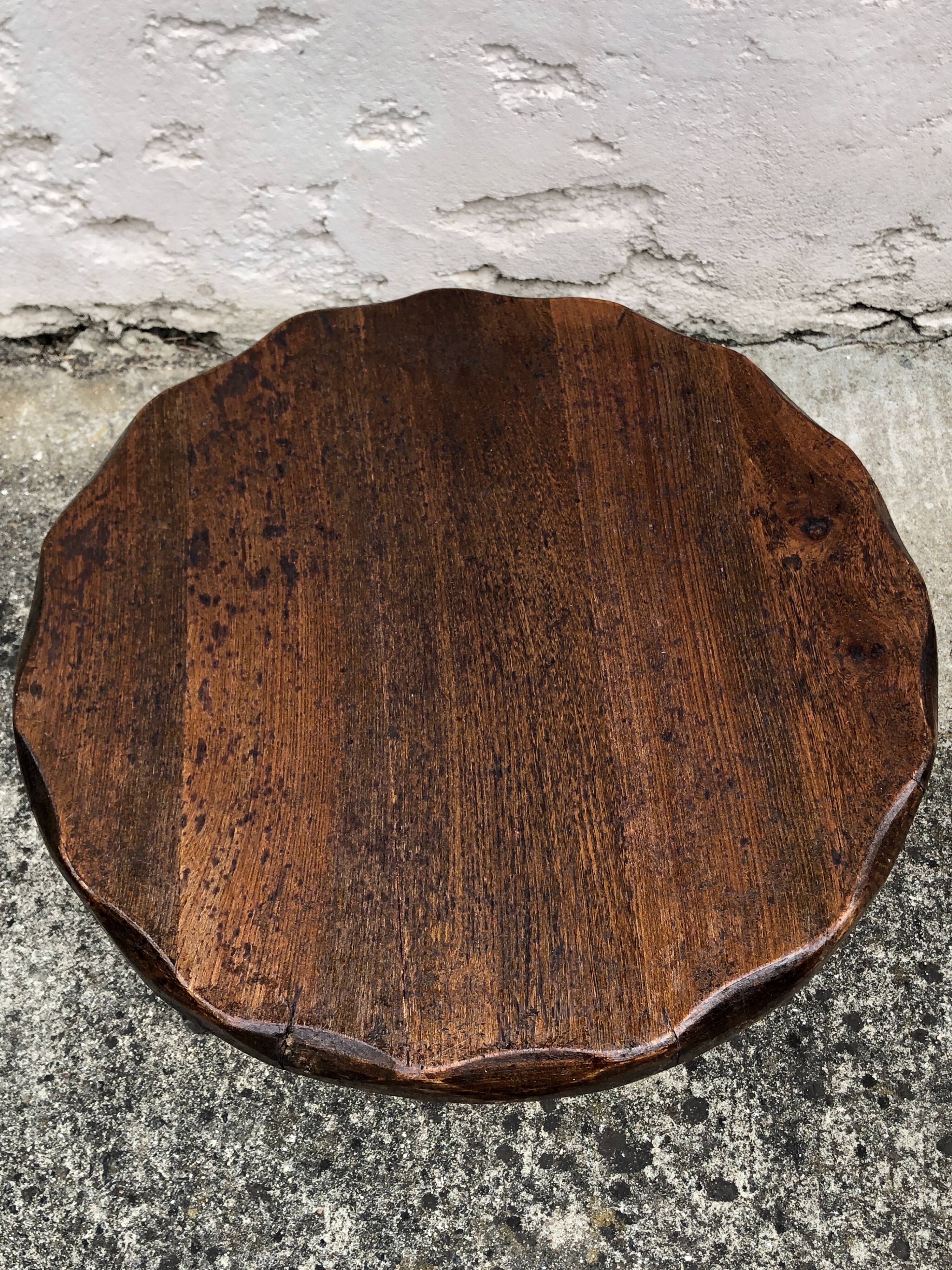 Raw wood coffee table