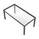 Janni Van Pelt wire glass and steel side table ''My Home'', 1950s