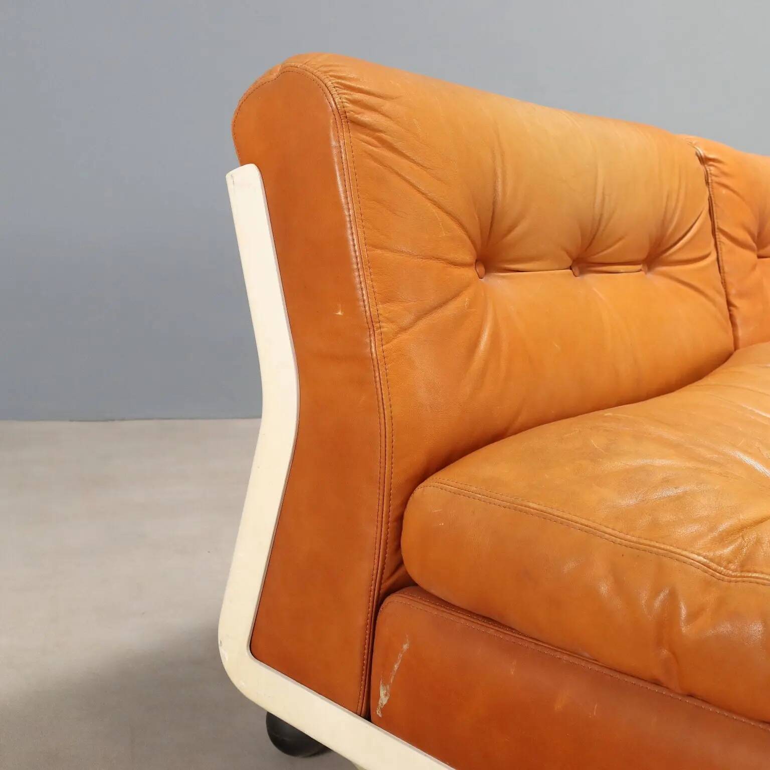 Fauteuils Amanta B&B vintage design Mario Bellini Italie années 1970