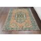 Vintage Turkish Oushak Handmade Wool Cotton Orange Area Rug  116x172