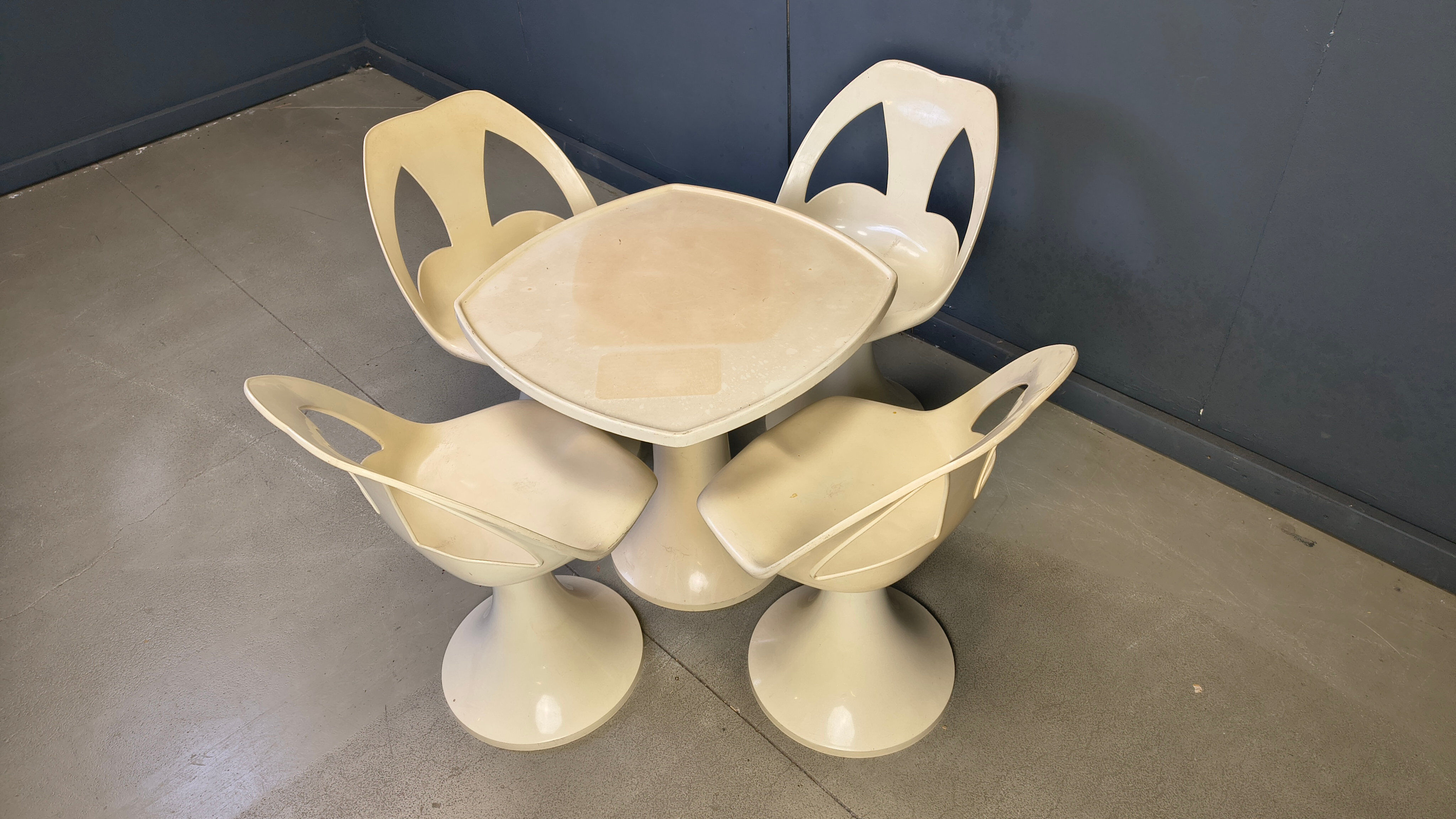 Ensemble de salle à manger Space Age, années 1960