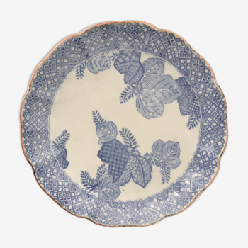 Chinese hollow plate inspired by the blue family of the Compagnie des Inde, mid-19th century