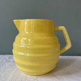 Ancien pichet jaune Ste Amandinoise St Amand