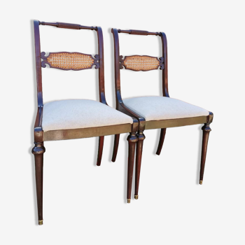 Paire chaises anglaises