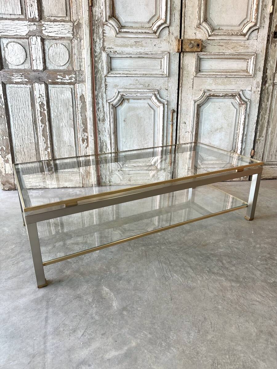 coffee table and pair of side tables by Guy Lefèvre for Maison Jansen