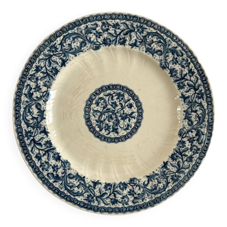 Assiettes plates gien 1937 guirlandes